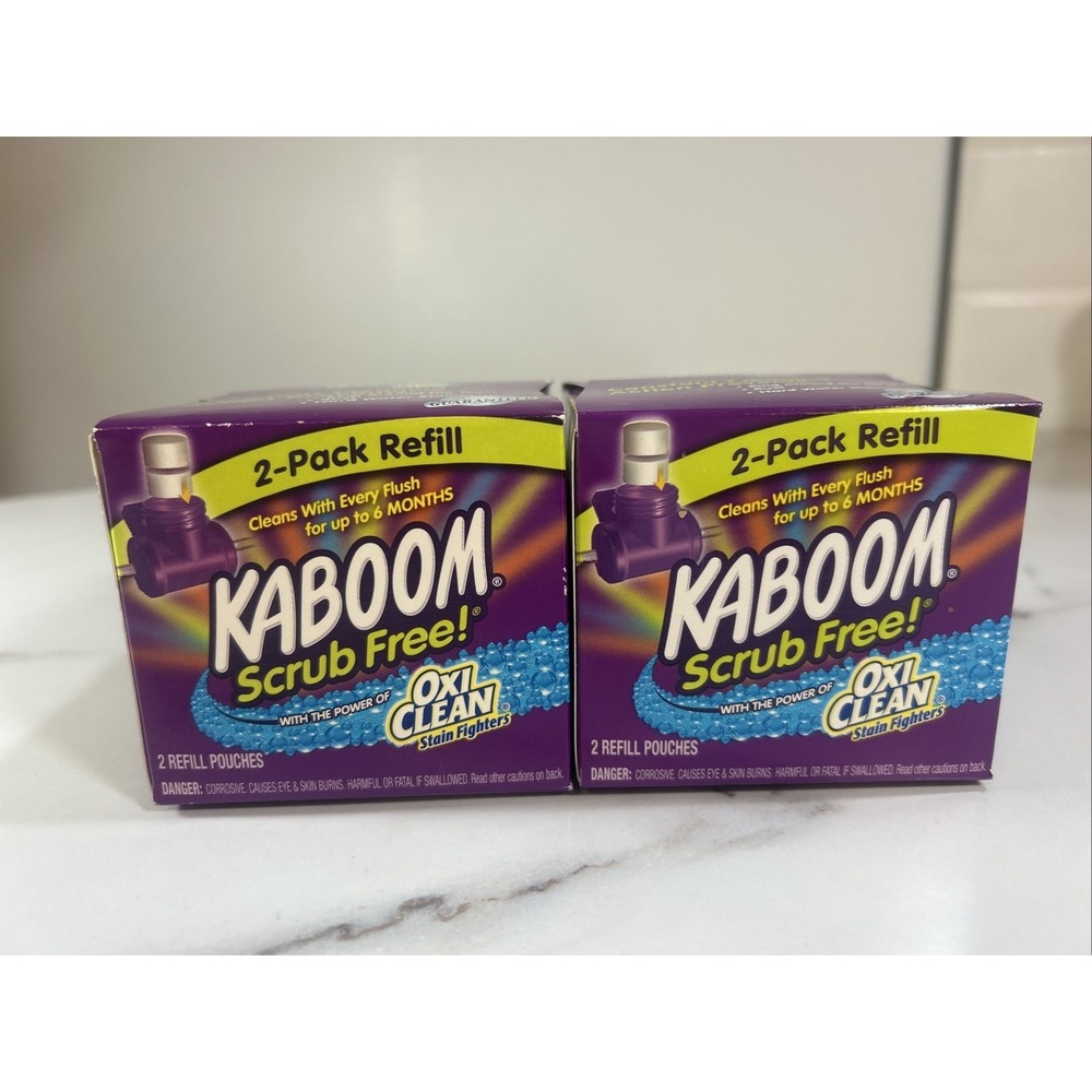 Kaboom‎ Scrub Free Toilet Cleaning Refill Tablets 2 Count Continuous Clean 2